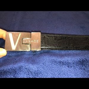 Versace leather belt